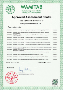 Safety Advisory Services UK.